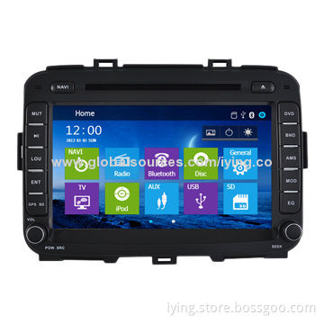 Kia carens 2013 car audio with window 8 UI GPS Bluetooth/Phonebook/iPod steering wheel control